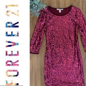 Forever 21 Pink Sparkly Dress